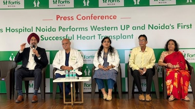 A donor heart was transported through a green corridor for a life-saving heart transplant in Noida.
