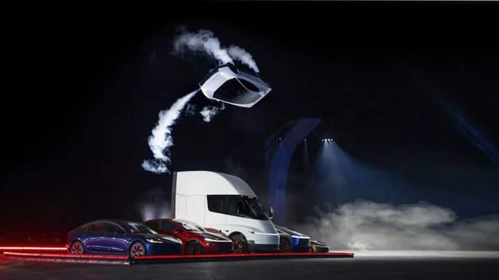 Elon Musk stuns audience with flying car at Tesla Roadster event, but not everyone is convinced