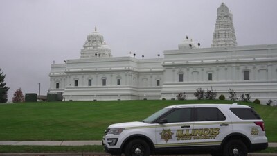 Alexandros Paporakis intended to carry out a mass shooting at the Sri Venkateswara Swami Temple, the largest Hindu place of worship in the Aurora area of Illinois. (AP)