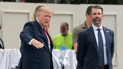 US President Donald Trump and his eldest son, Donald Trump Jr., are reportedly divided over the Iran war, with the president’s son said to have opposed the military campaign from the start. File image/Reuters