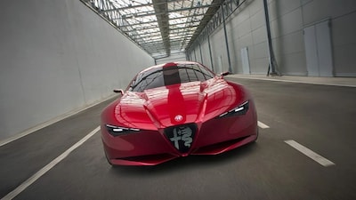 Unveiled at the 2026 Paris Motor Show, the Cuorerosso represents the Italian marque's vision for a future where electrification and technology coexist with passion and performance. Images: Alfa Romeo Automobile