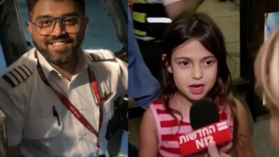 Six-year-old Nina Manes alerted passengers after hearing screams from the cockpit as Indian captain Smit Machchaar was allegedly attacked by his Omani co-pilot. Picture courtesy: @trolls_guruu/Instagram