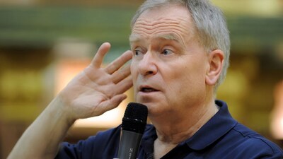 Jeffrey Archer in India in 2009. File photo: AFP