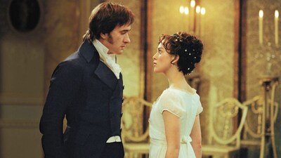 A still from Pride and Prejudice, in which first impressions, reputation and personal conduct shape Elizabeth Bennet’s understanding of Mr Darcy and George Wickham. Screengrab: Pride & Prejudice, directed by Joe Wright. Amazon Prime, Video