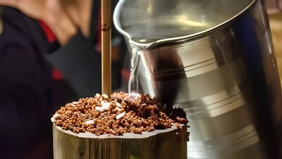 Tongba, the traditional Eastern Himalayan brew—served in tall wooden vessels and continuously topped up—is the ultimate cold-weather drink for long conversations. Image Courtesy/Open Drinks