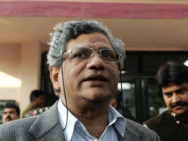 Chopper with Khandu on board was not on usual flight path: Yechury Chopper with Khandu on board was not on usual flight path: Yechury