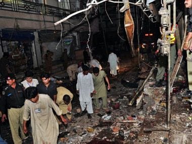 Suicide Bombings in Peshawar. AFP