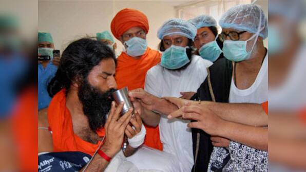 Ramdev's fast fizzles out , will be discharged tomorrow