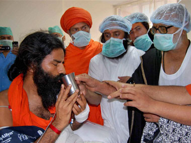 Ramdev's fast fizzles out , will be discharged tomorrow Ramdev's fast fizzles out , will be discharged tomorrow