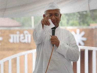 Anna threatens second fast on Lokpal bill on 16 Aug Anna threatens second fast on Lokpal bill on 16 Aug