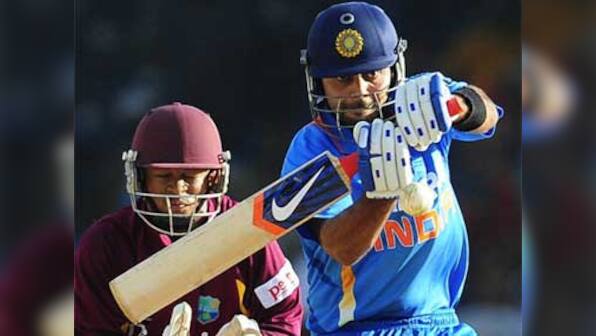 India thrash West Indies by 7 wickets in rain-affected tie