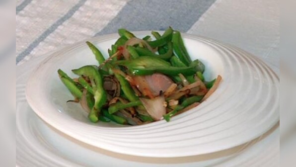 The East Indian Kitchen: Capsicum foogath