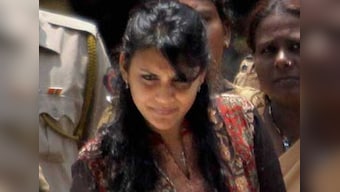 Maria claims innocence, protests at press conference