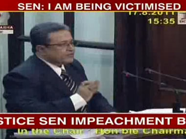 Sen seeks justice in Rajya Sabha, calls impeachment 'abuse of power' Sen seeks justice in Rajya Sabha, calls impeachment 'abuse of power'