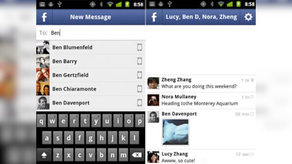 Facebook's new mobile messenger takes on RIM's BBM