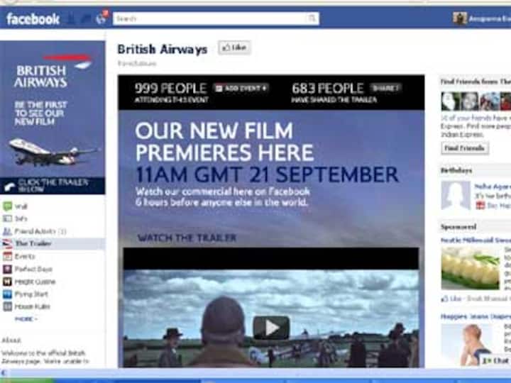 British Airways new TVC goes live on Facebook British Airways new TVC goes live on Facebook