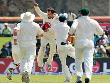 Lyon mauls Lanka batting Lyon mauls Lanka batting