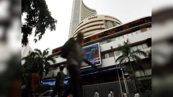 Sensex falls in early trade ahead of inflation data
