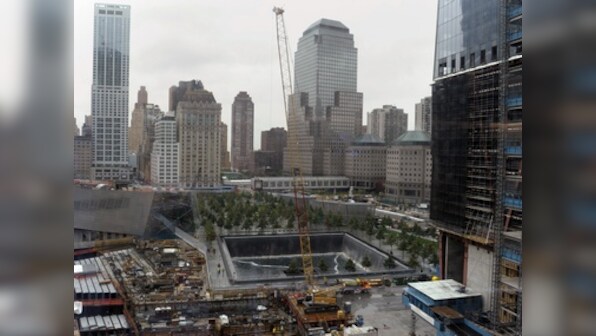 NY takes curtain off 9/11 flag, a tribute to human resilience