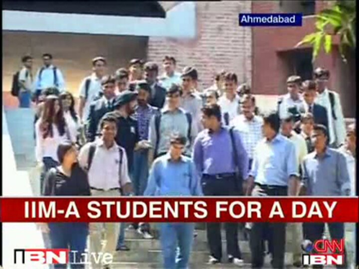 'One day at IIM-A' programme gives and receives joy