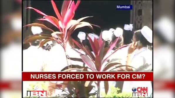 Govt nurses protest Maharashtra CM's private duty