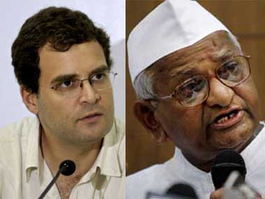 Hazare hits out at Rahul over Sarpanch meeting controversy Hazare hits out at Rahul over Sarpanch meeting controversy