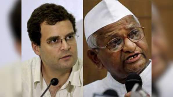 Hazare hits out at Rahul over Sarpanch meeting controversy