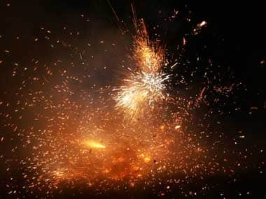 A cracker burst. Reuters