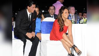 Gauri Khan strikes a pose as husband SRK looks on