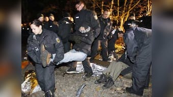 German police clash with thousands blocking nuclear train
