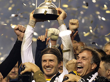 Beckham wins his first trophy after 5 years in America Beckham wins his first trophy after 5 years in America