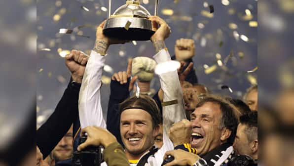 Beckham wins his first trophy after 5 years in America