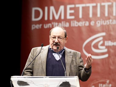 Berlusconi's resignation would be the end of a nightmare: Umberto Eco Berlusconi's resignation would be the end of a nightmare: Umberto Eco