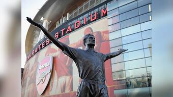 Henry, Adams and Chapman statues unveiled by Arsenal
