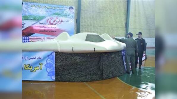 Iran state television video shows American spy drone 