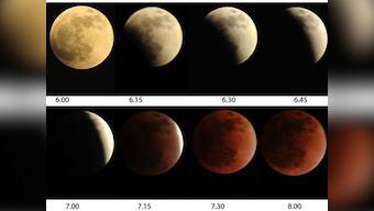 Lunar eclipse leaves everyone spellbound 