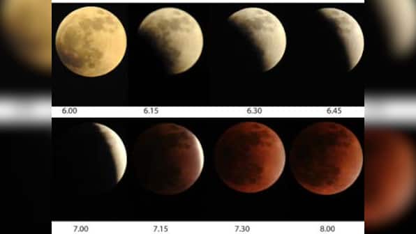 Lunar eclipse leaves everyone spellbound 
