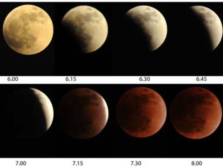 Lunar eclipse leaves everyone spellbound 