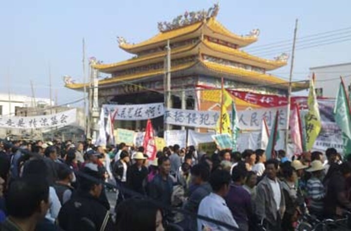A village uprising in China flashes risk of instability  