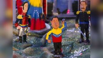 Venezuelan nativity features Chavez with baby Jesus