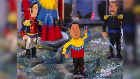 Venezuelan nativity features Chavez with baby Jesus