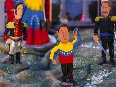 Venezuelan nativity features Chavez with baby Jesus Venezuelan nativity features Chavez with baby Jesus