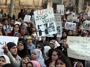 Egypt's women take on army over abuse Egypt's women take on army over abuse