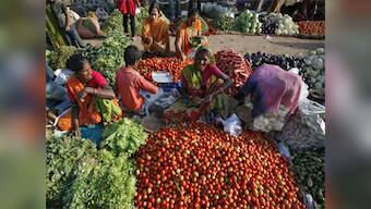 Vegetable prices ease, food inflation falls sharply to 6.60%