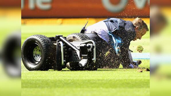 After Joe the cameraman, Healy takes Segway tumble