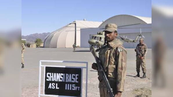 US set equipment on fire before leaving Shamsi air base