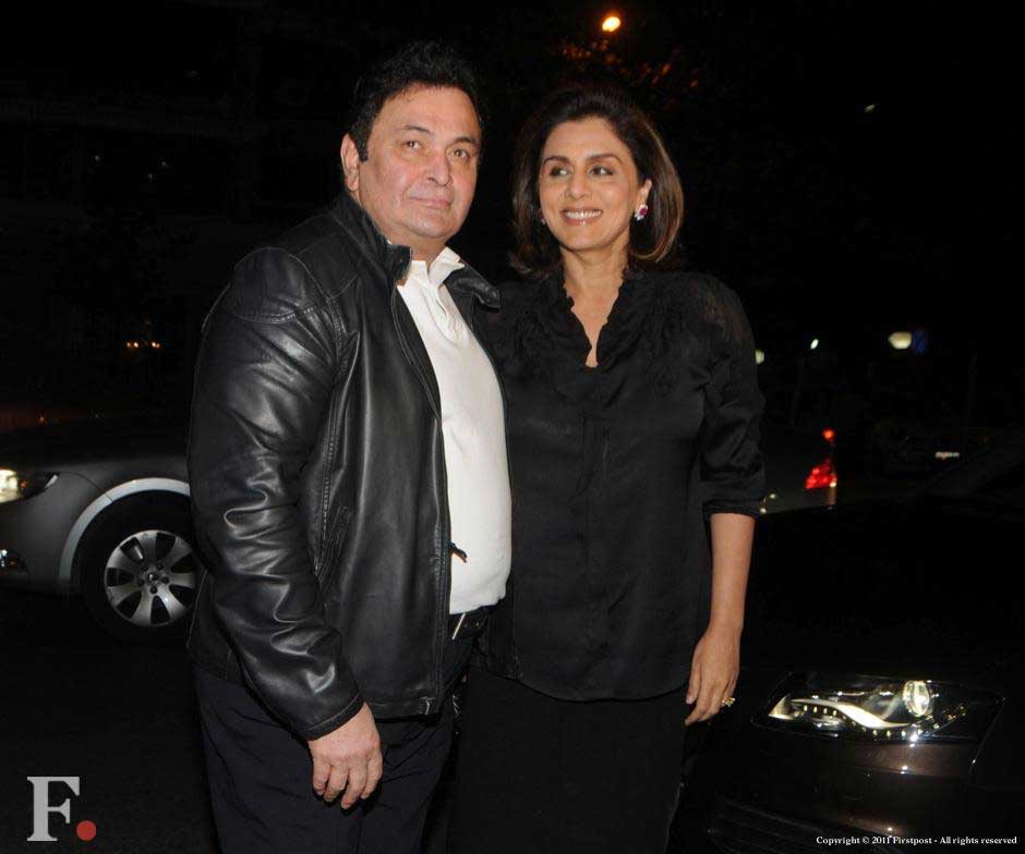 Rishi Kapoor and Neetu Singh at the party. Raju Shelar/Firstpost Rishi Kapoor and Neetu Singh at the party. Raju Shelar/Firstpost