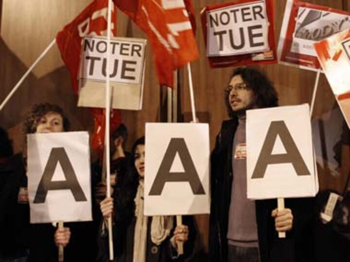 Euro empire totters on rating shock; France loses AAA status