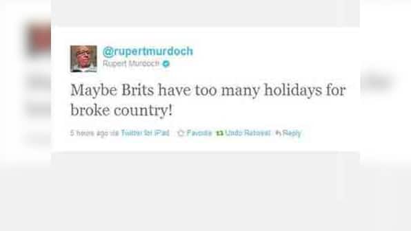 Twitter newbie Murdoch learns etiquette the hard way 