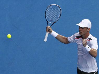 Berdych of Czech Republic celebrates defeating Almagro of Spain during their match at the Australian Open tennis tournament. Reuters